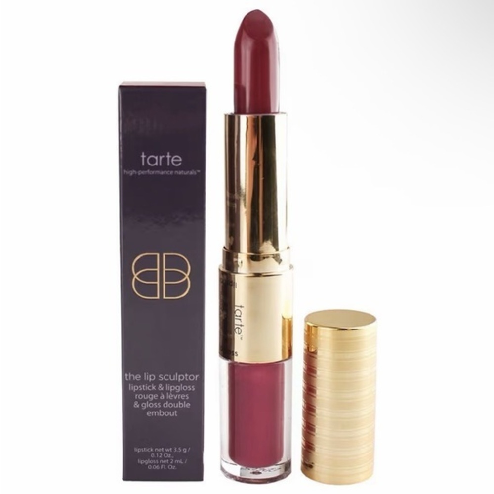 🎀 BNIB Tarte The Lip Sculptor Lipstick & Lip Gloss Duo 💋✨ Renegade